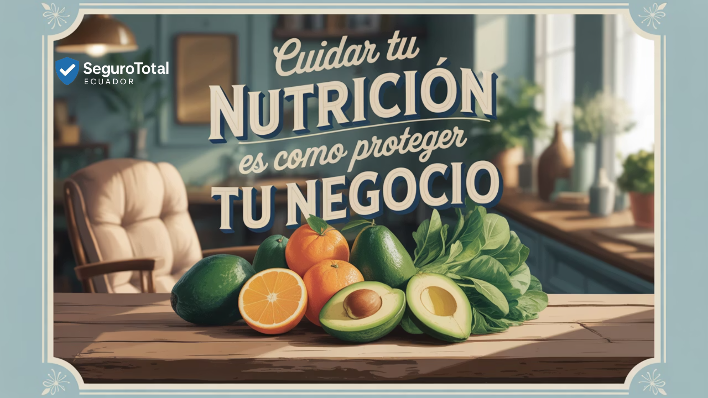 🥗 Bienestar Total: Tener un seguro para tu negocio es como cuidar tu alimentación.